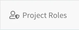 Project Roles menu entry